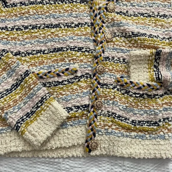 Heartloom Ivory and Pastel Striped Cardigan - Picture 3 of 6